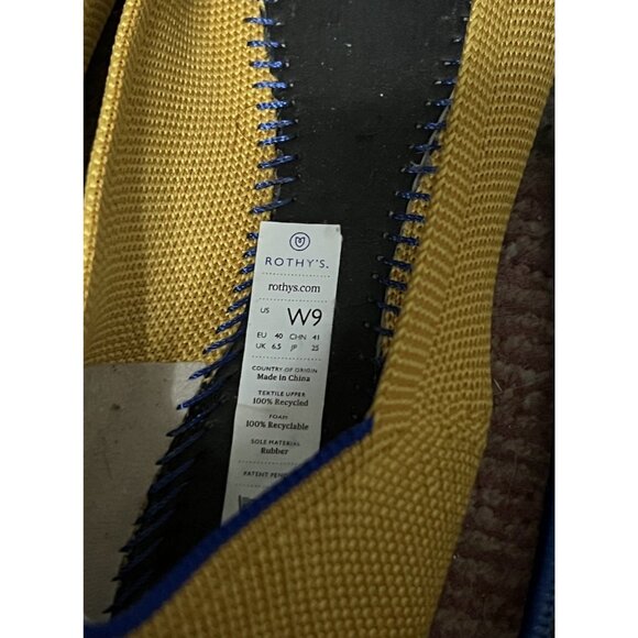 Rothy's The Point Marigold Yellow Flats Size 9 - Picture 13 of 13